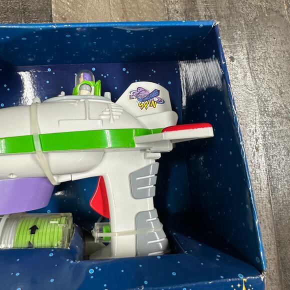 Rare Buzz Lightyears Space Ranger Spin Spaceship Rocket Disc Shooter Disney Park - Picture 11 of 12